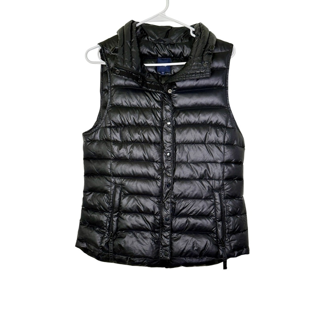 Y2K Gap Women's Black Down Puffer Vest‎ Size M